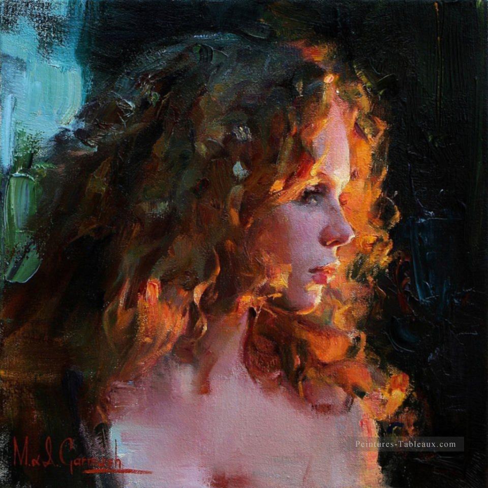 Jolie fille MIG 27 Impressionist Peintures à l'huile